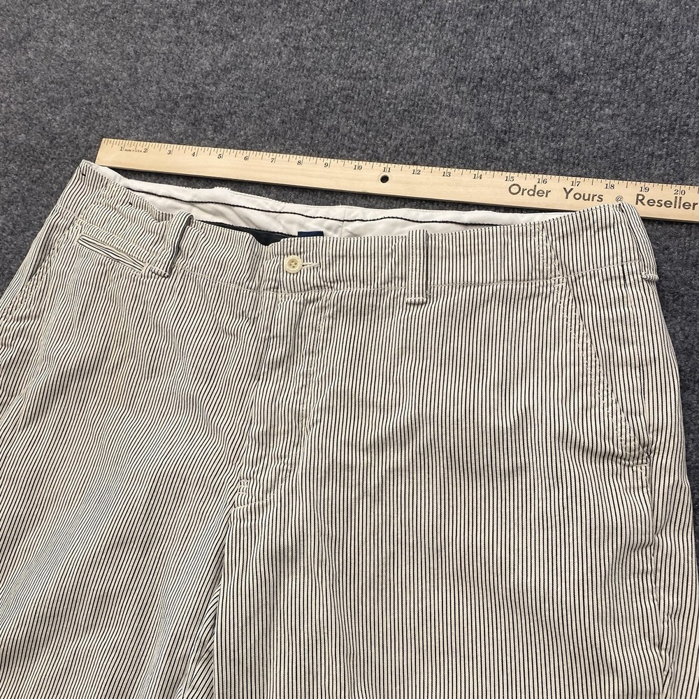 Vintage Y2K Polo Ralph Lauren Vertical Striped Baggy Loose Fit Shorts Mens Sz 38 - Picture 8 of 13